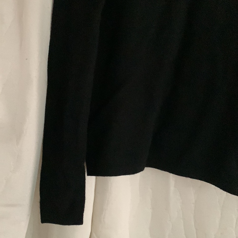 Hugo Buscati Collection Black Turtleneck Cashmere Sweater S - Picture 5 of 11